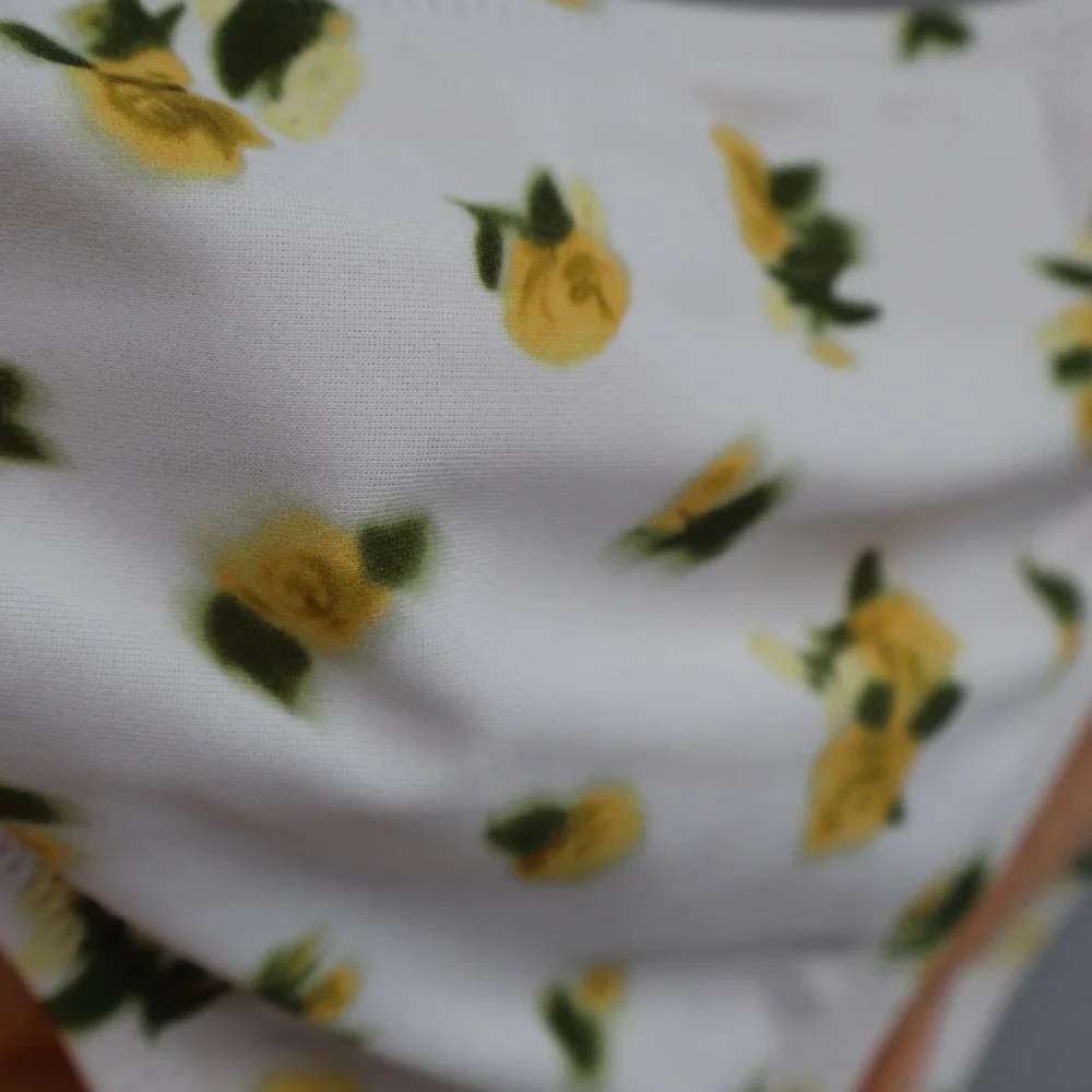 Crewcuts Swimsuit Bottoms Girls 14 White Yellow Floral Print Beach Cruise‎ NWT